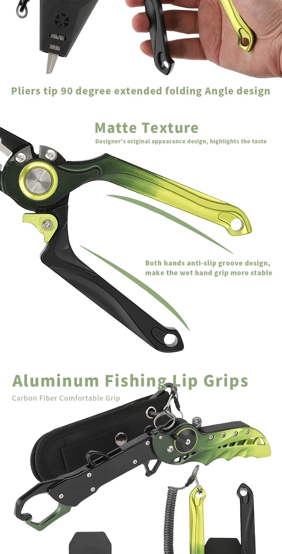 Groothandel op maat multifunctionele aluminium ringkrimptackle buitenvistang gereedschapset