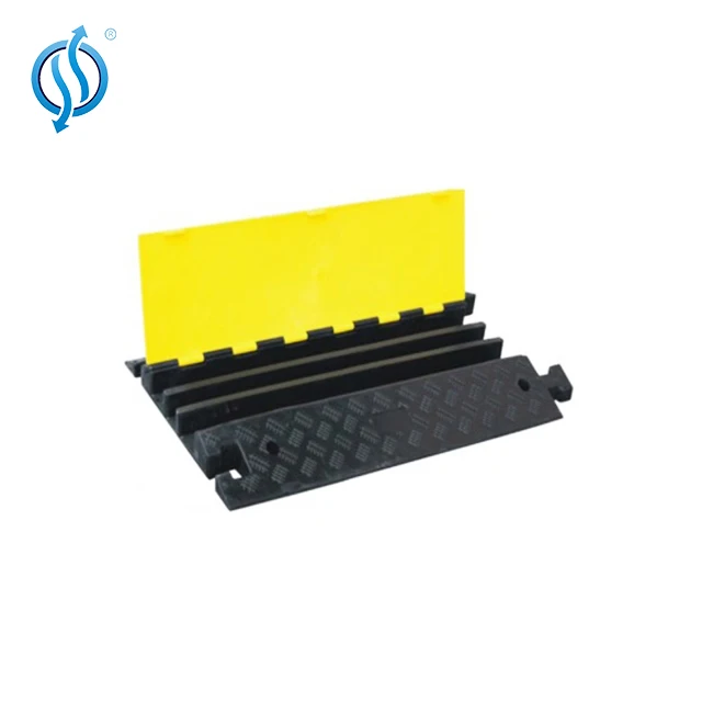 Оранжевый и желтый 3 канала гибкий чехол из пластика ПУ случае кабель протектор на открытом воздухе