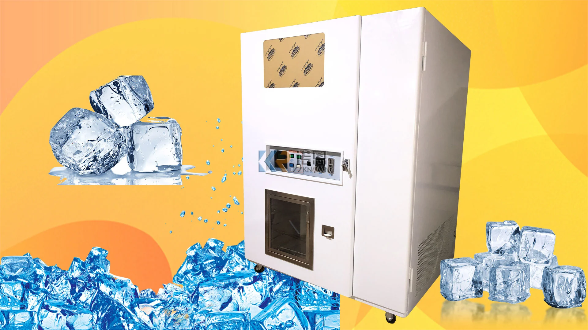 Oem Selfservice Automatic Fresh Water Ice Making Maker Ice Vending