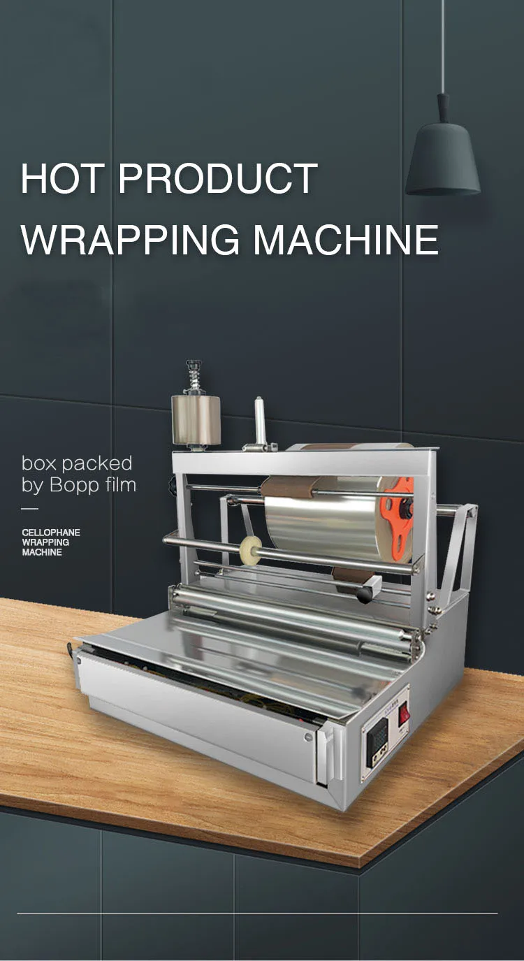 Modern Style Semi Automatic Cellophane Coffee Box Over Wrapping Machine ...