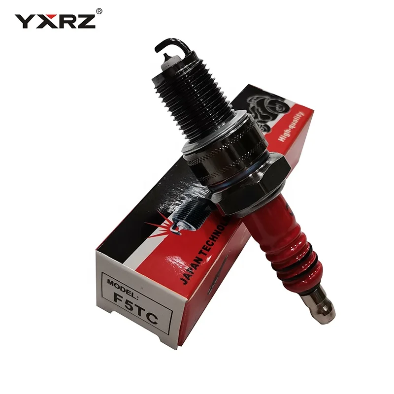 Wholesale New AX100 LRidium Generator Spark Plug F5TC Platinum Engine Parts for Gasoline Motorcycles Motorcycle Spark Plugs