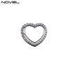 SRH-07 360 degree rotate heart silver