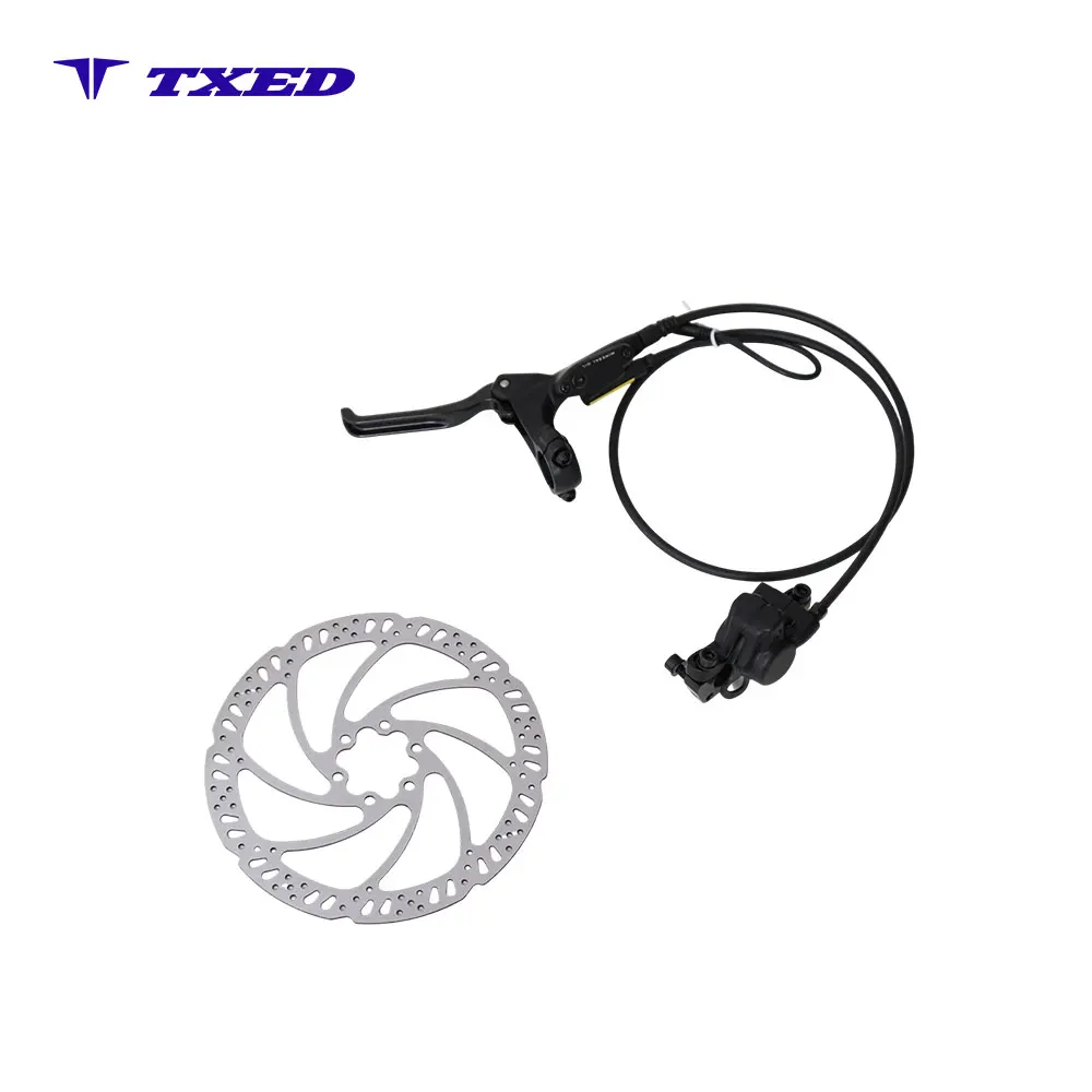 Yake Y-2 Front Hydraulic Disc Brake 2-finger Electronic Lever Power Cutoff Aluminum Alloy Silent Braking 160mm Rotor Bicycle