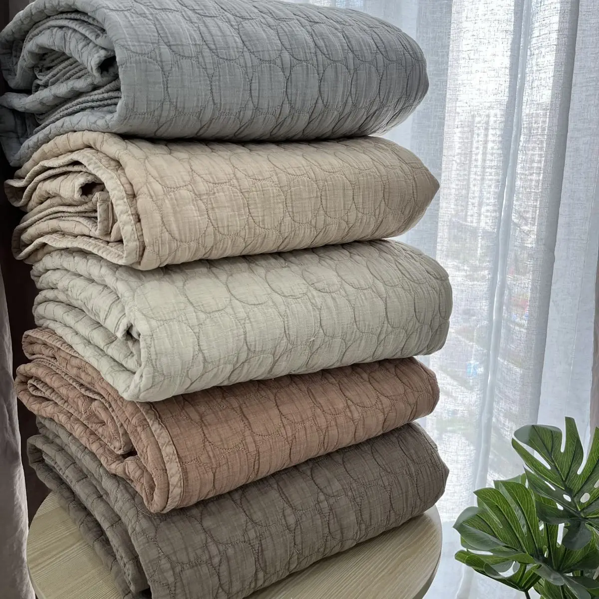 OEKO TEX Embroidery Quilts Bedding Bedspreads Cotton king Queen Size Quilted Bedspread Set Double Quilts With Free Shipping