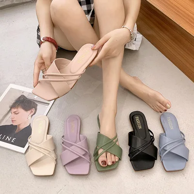 Summer Wedge Heel Leather Strap Wemen Slippers Wholesale Luxury Brand  Gorgeous Sandels - China Women Shoes and Slippper price