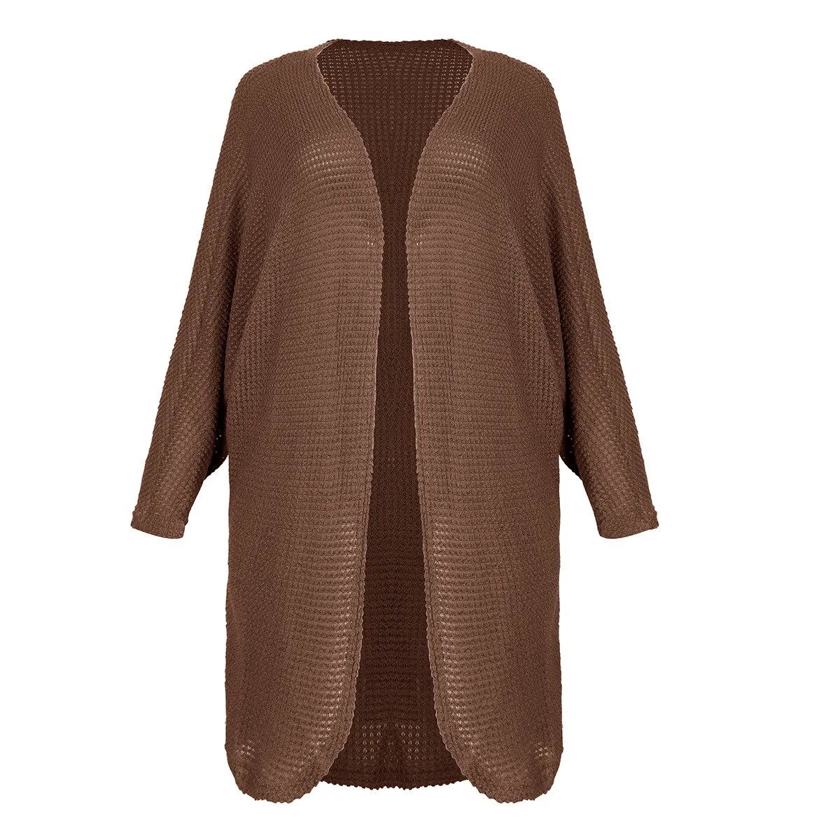 YSMARKET Autumn Long Cardigan Women Purple Loose Sweater