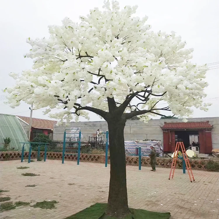 L118 оптовая продажа уличное украшение шелковое искусственное золото карликовое гинкго растение дерево желтое осеннее для продажи