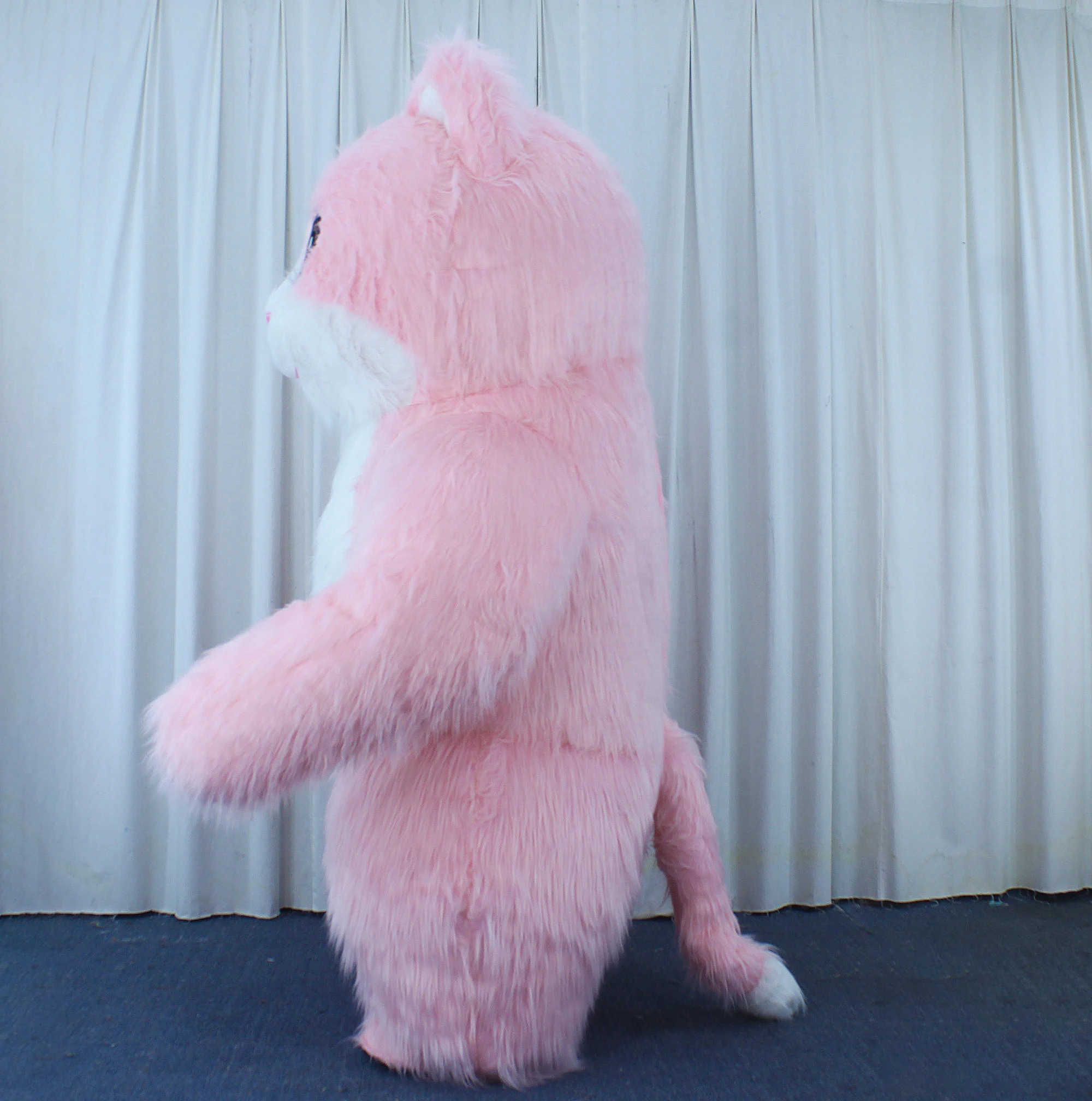 Custom Inflatable Giant Pink Cat Mascot Costume Adult Animal Cosplay Plush for Party Parade and Fancy Dress on Sale