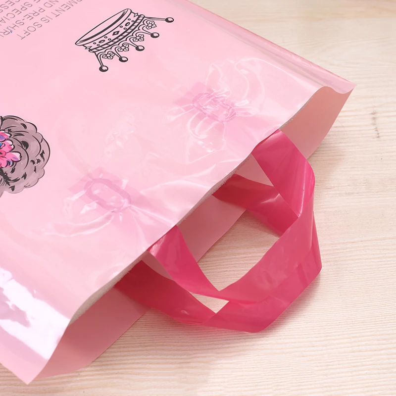 50pcs Star Shaped Pattern Packaging Bags With Gift Cards, Self-adhesive,  Transparent Pink