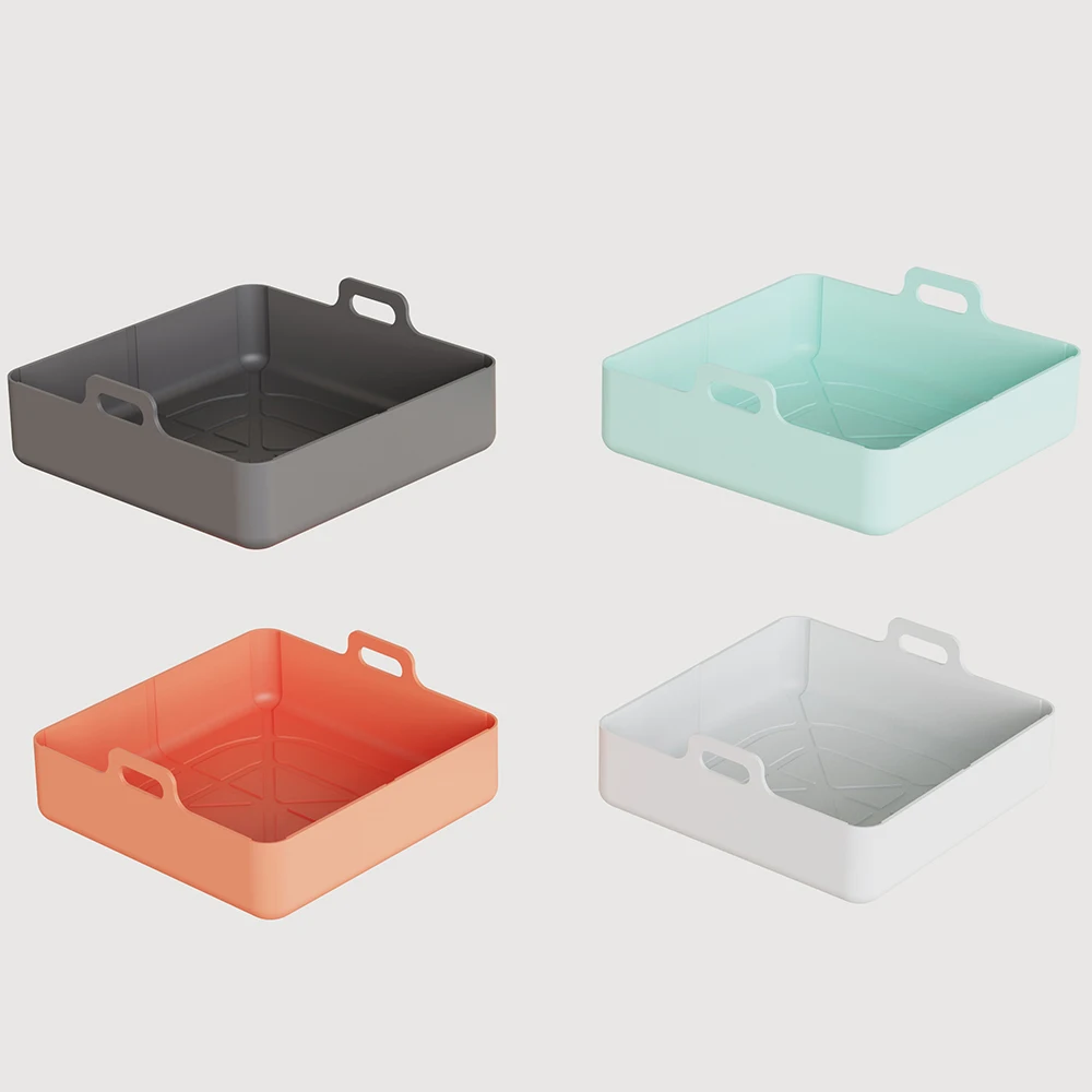 Durable Tray Safety Air Frying Pan Pad Nonstick Foldable Baking Inner