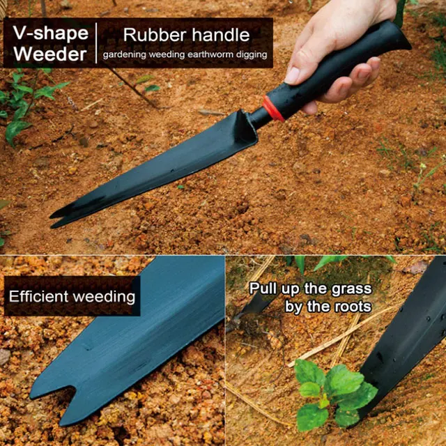 Стальные грабли с нескользящей ручкой, инструменты для садовой лопаты для кемпинга на открытом воздухе