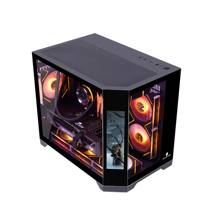 Windowsデスクトップ May Thandar Zeromaster M-ATX Desktop Case - 360 Water Cooling & Tempered Glass