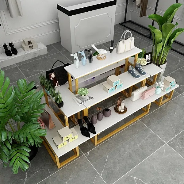 Hotel Buffet Restaurant Display Racks 5tier High & Low Display Table