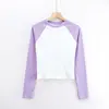 Purple With White