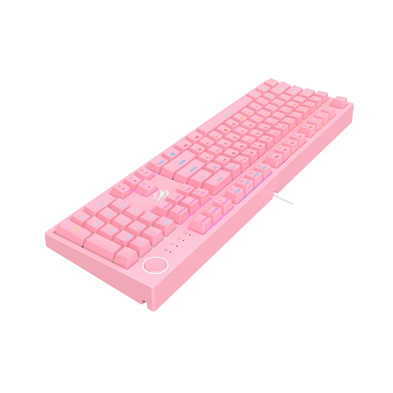 KB871L Usb 104 Keys Gaming Keyboard Wired Colorful Rgb Pink Gaming Keyboard Teclados Game for Gamer Desktop Computer