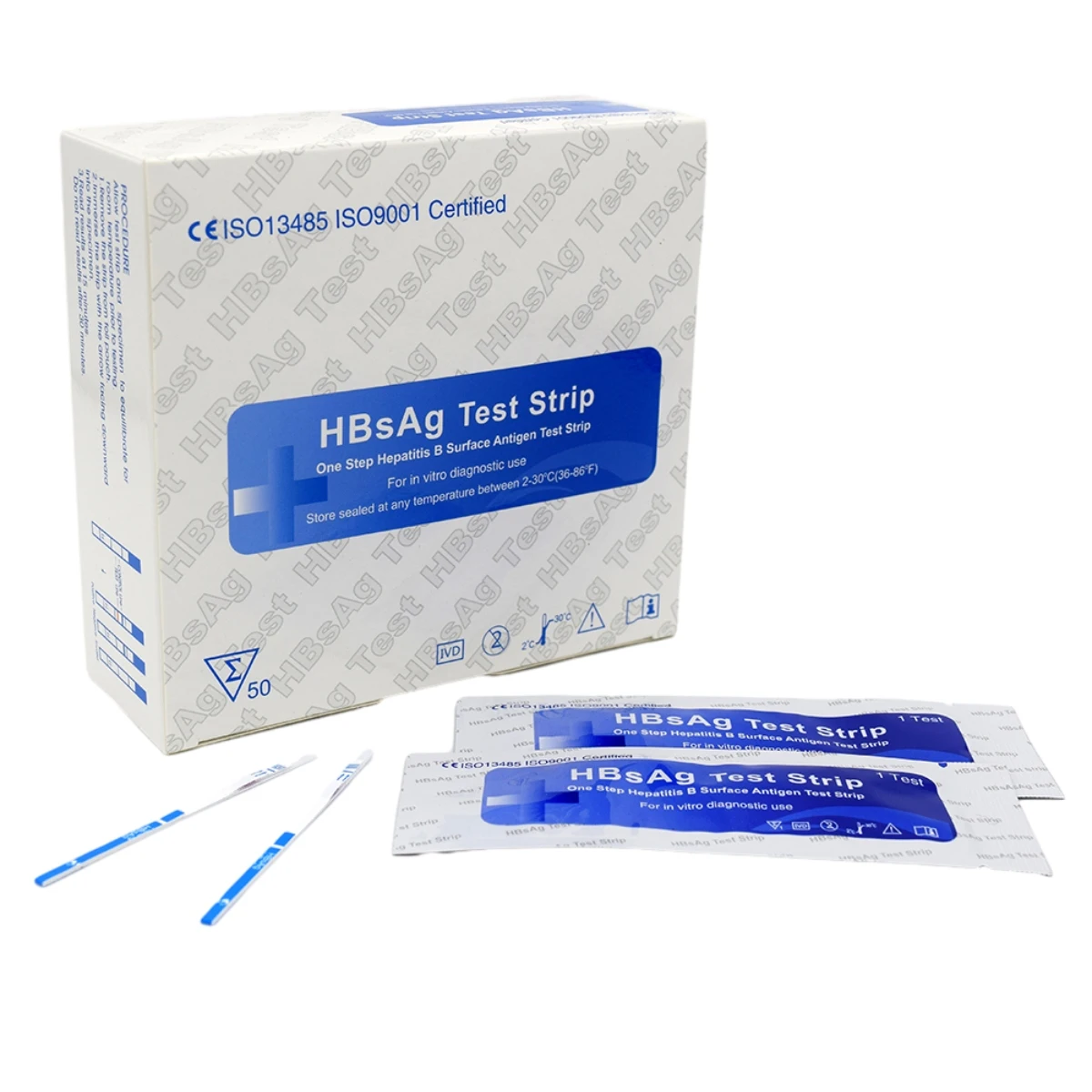 Medical Disposable Infectious disease 1 Step Quick Check 2.5 mm WB/Serum/Plasma HBsAg Test Strip HBsAg details