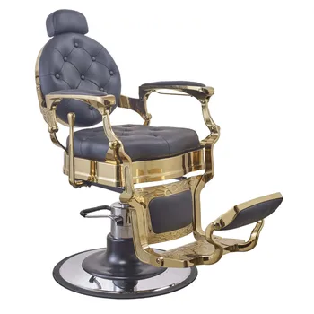 Beauty Barbershop Antique Metal Barber Salon Chairs Salon Furniture Hair Saloon Chairs