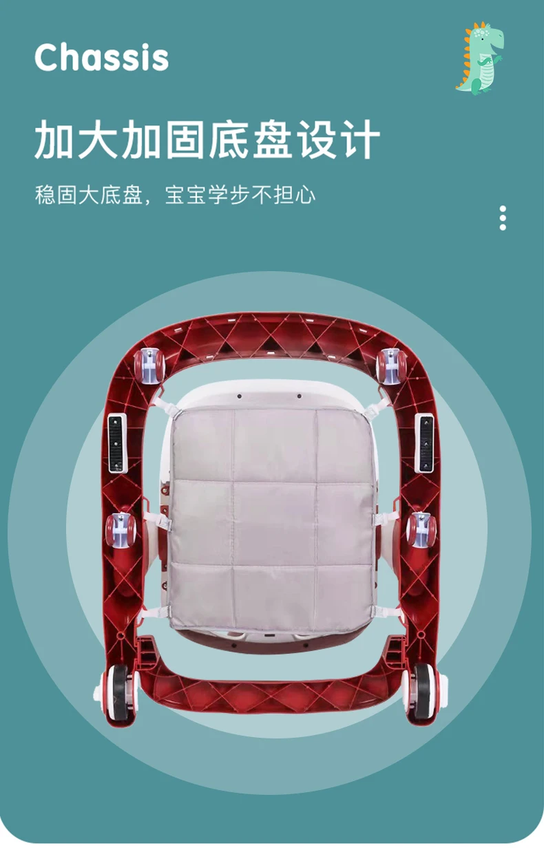 Wholesale Folding Baby Walkers Red Green Multifunctional Speed