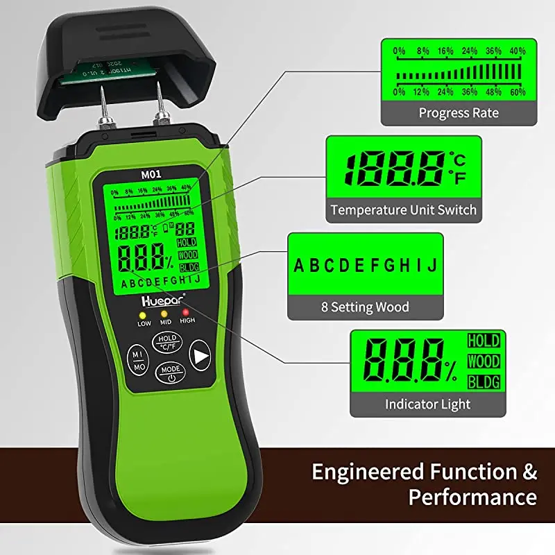 Mastech MS6900 Digital Wood Timber Moisture Meter Tester