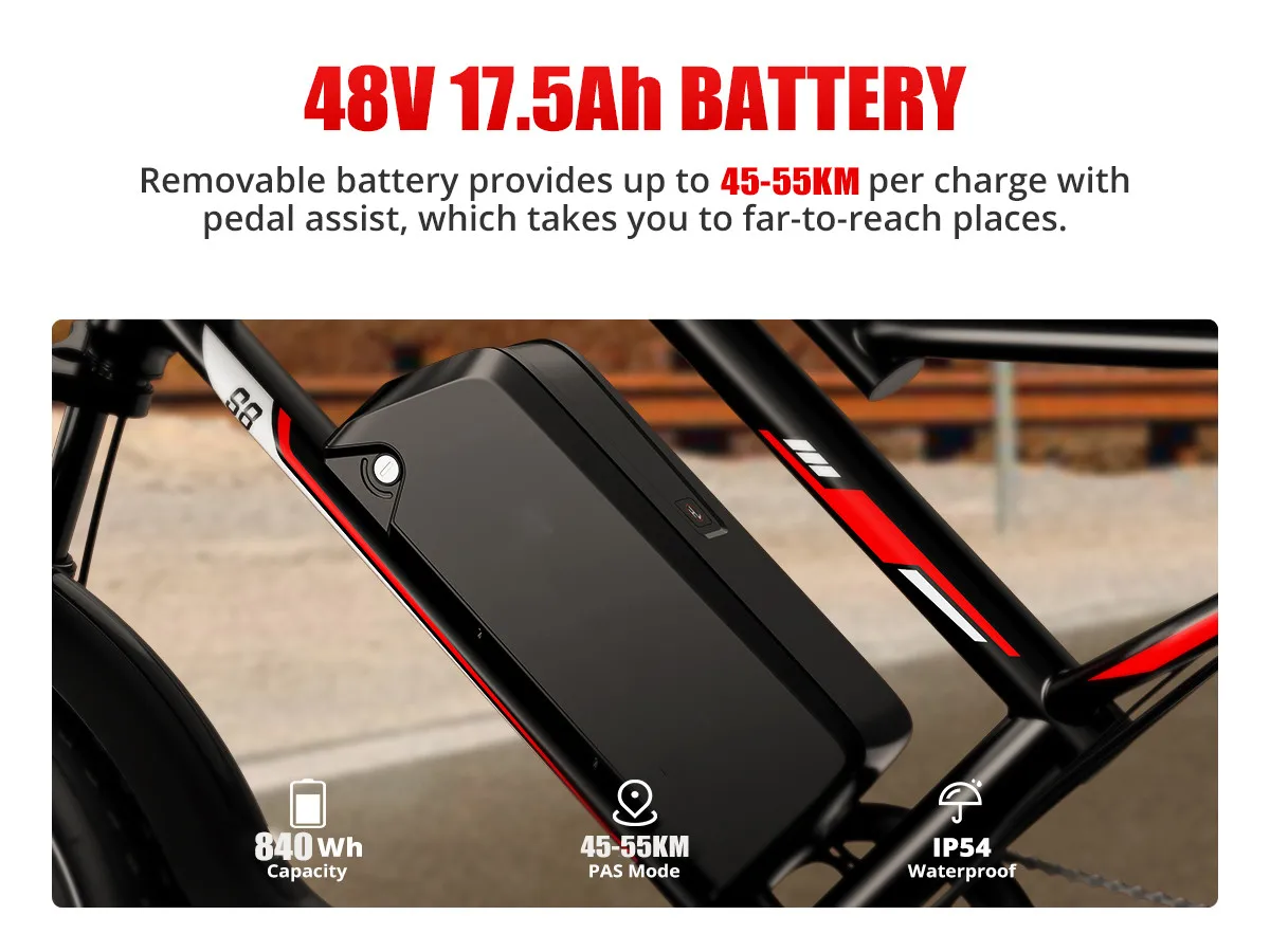 Premium Wholesale Prices for 1000W, 250W, and 2000W Mountain E-bikes with 20 Inch Fat Tires - Electric Pedal Bicycle - Image 4
