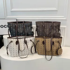 Niche Design 2026 Women's Large Capacity Armpit Tote Bag 2pieces Set  New Texture Handbag for College