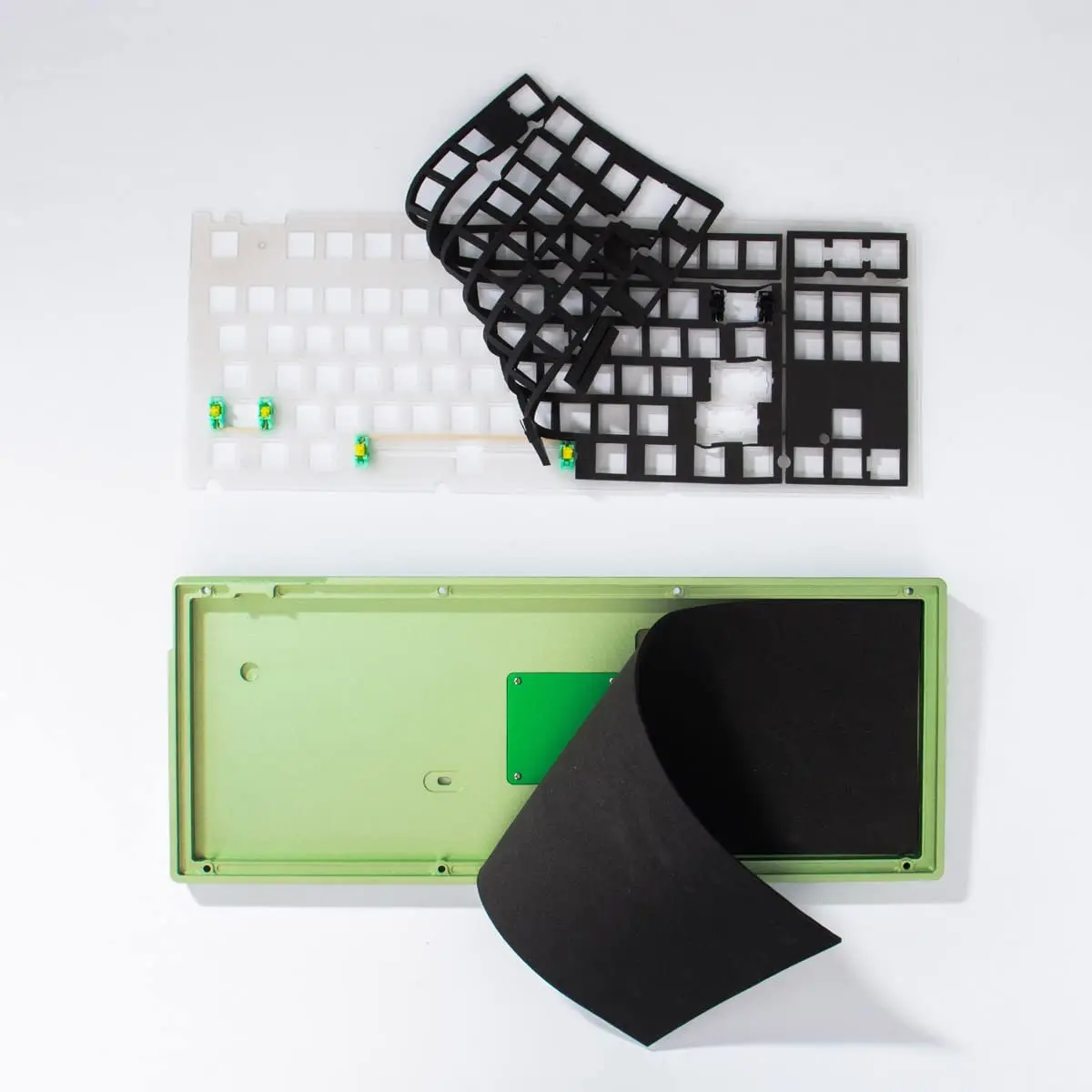 Keyboard Sound Dampening Foam 87 Layout Silencer Pad Gasket EVA Foam Keyboard Switches Dampener Foam Pad for Mechanical Keyboard