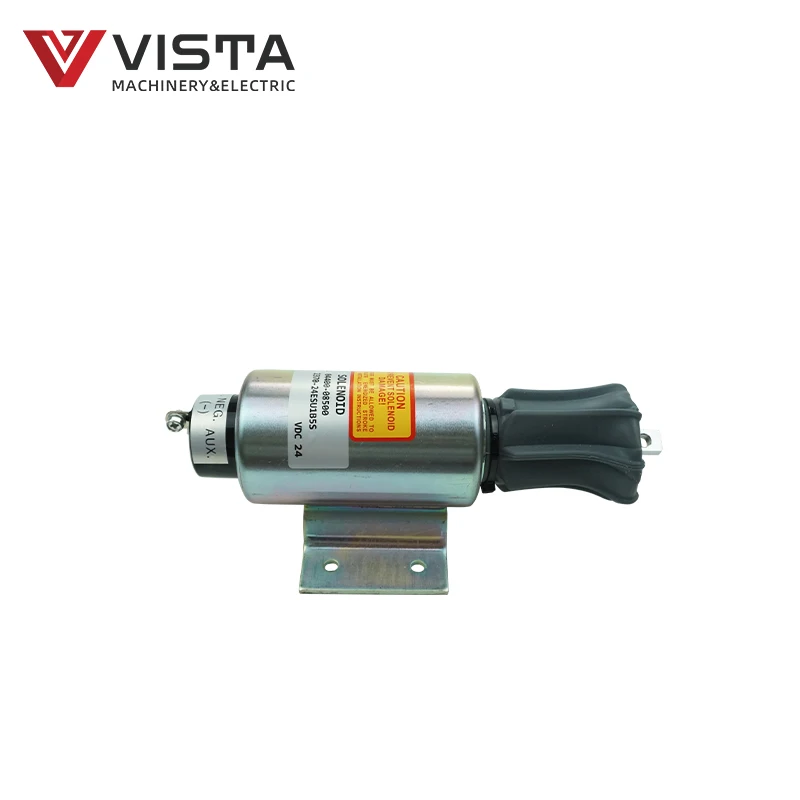 Fuel Solenoid Valve 12V Diesel Engine Shutdown Solenoid 2370-24ESU1B5S