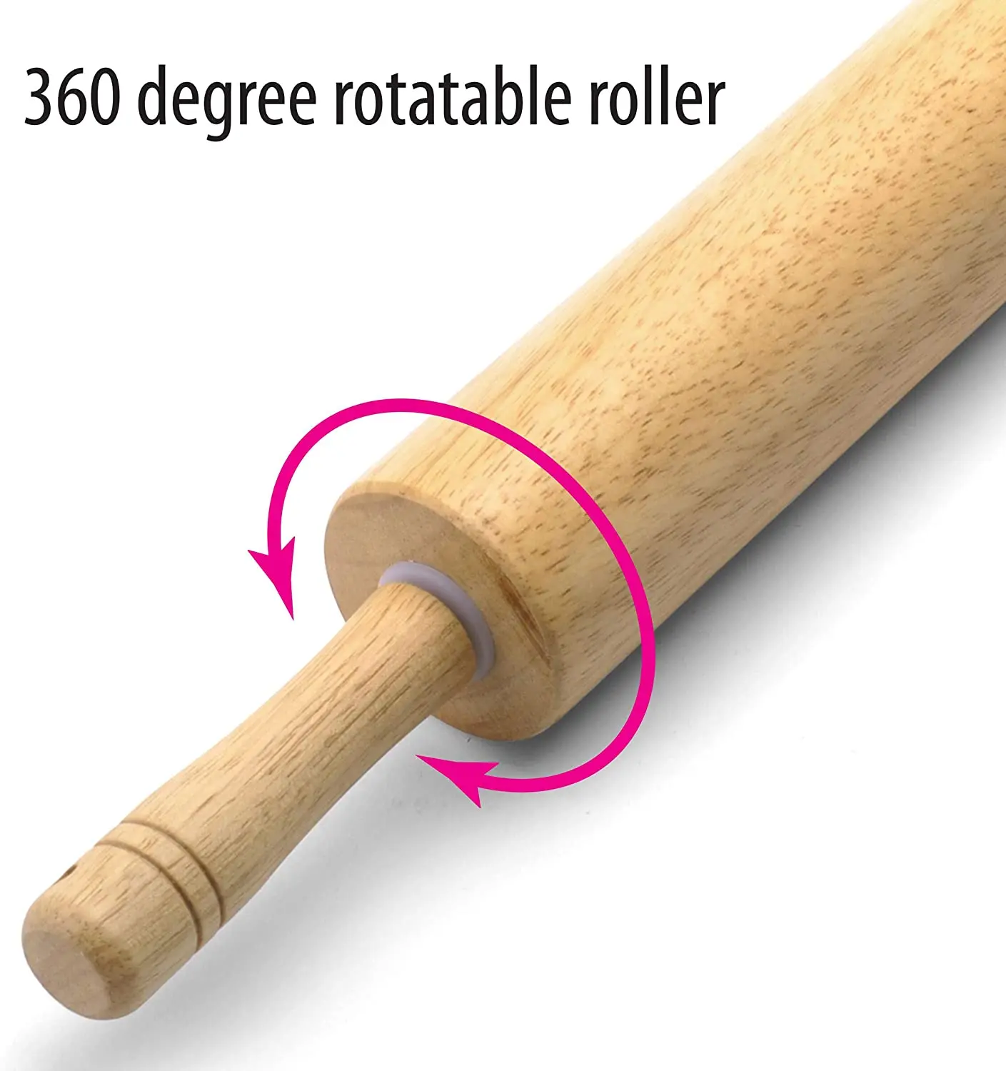 Shanglong Face Rod Wood Rolling Pin - 36 Centimeters - Viet Wah Supermarket - Delivered by Mercato