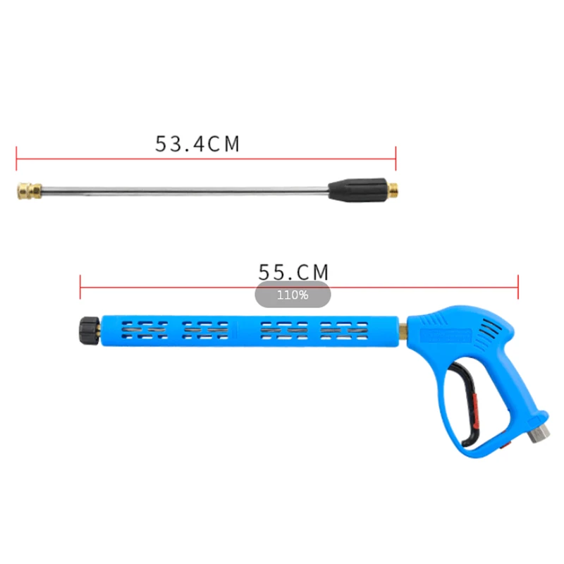 SPS 5000PSI High Pressure Power Washer Nozzle Water Cleaning Spray Blue Gun With Nozzle Wand for Car Wash