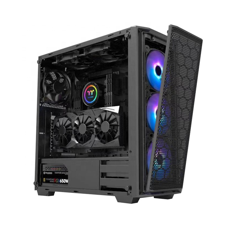 Корпус для игрового компьютера C908 Black atx tower glass pc cpu
