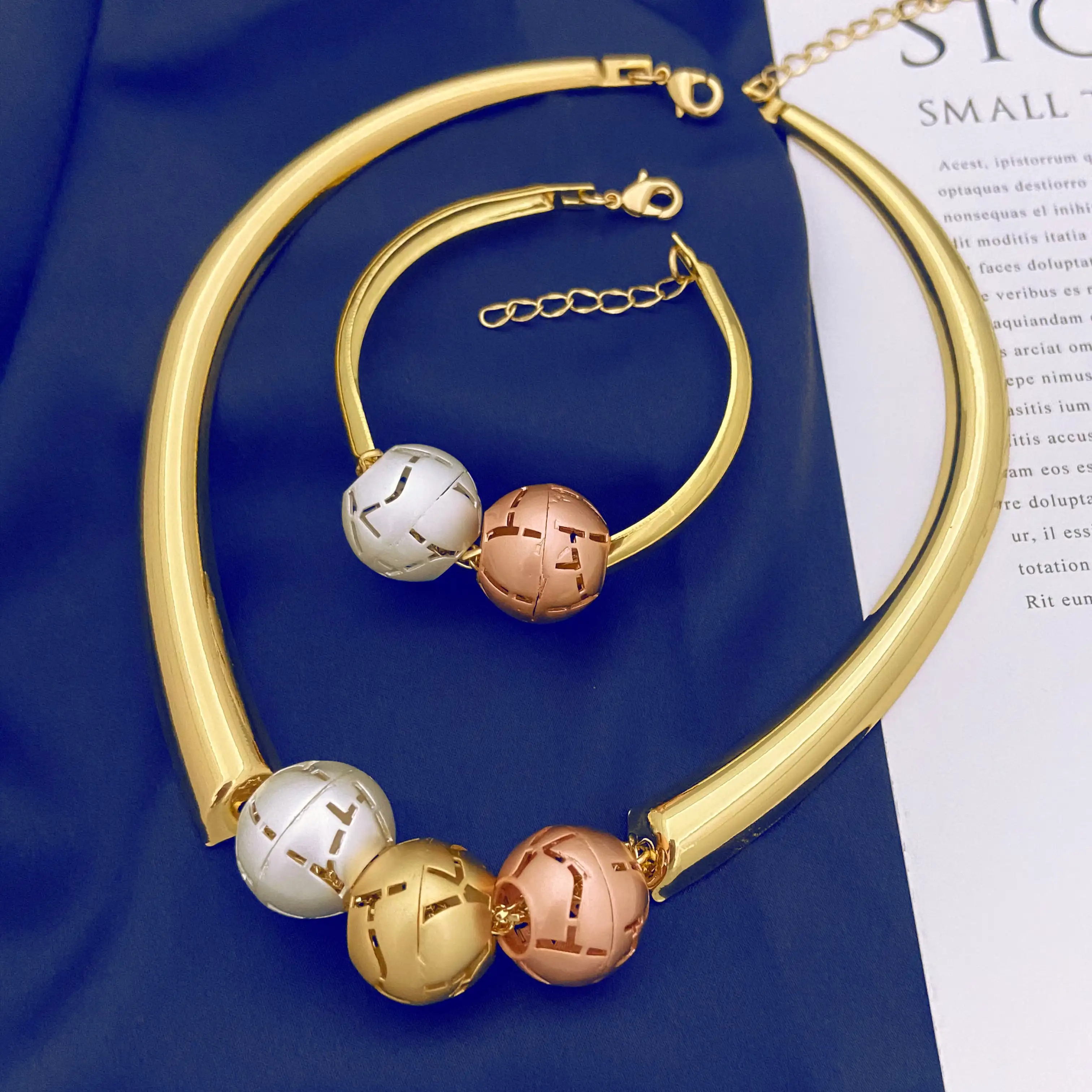 Woman Daily Wear Jewelry Sets Brands Synthetic Jewelry Set Bangle