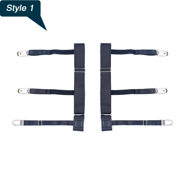 garter belt for shirts Shirt Garter Shirt Stays Shirt Suspenders Black main image 1