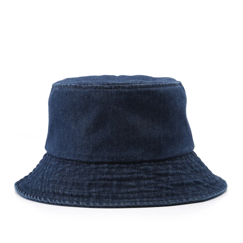 Vintage Fisherman Denim Bucket Hat Black Blue Washed Jeans Denim Bucket ...