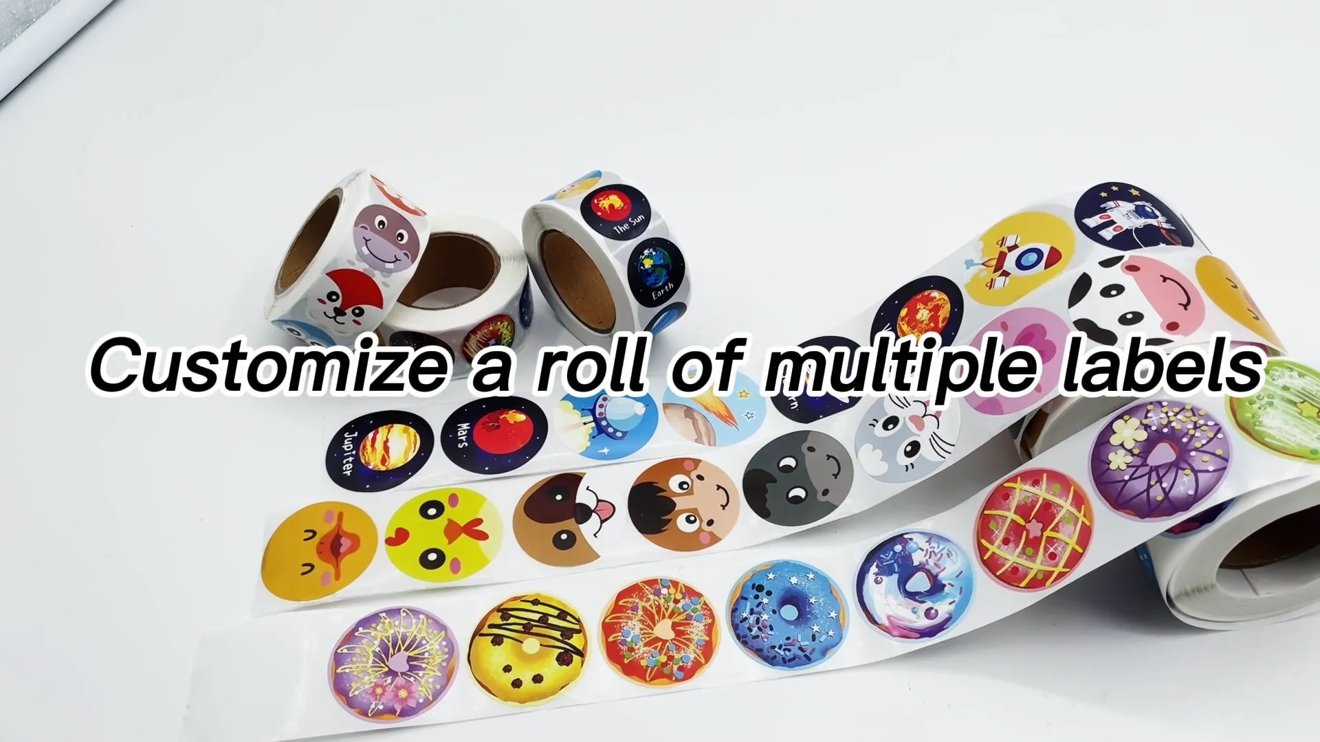 Custom Selfadhesive Aluminum Sticker Label Printing Silver Foil Pet