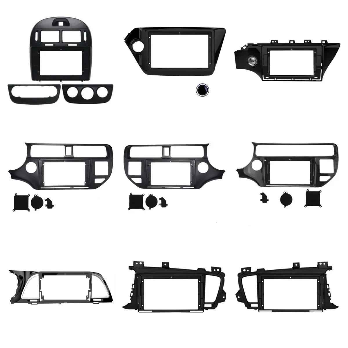 Car Audio Screen Android Radio Universal Wire Fascia Frame Car Dvd Player Cable Car Screen Frame for Kia Screen Panel