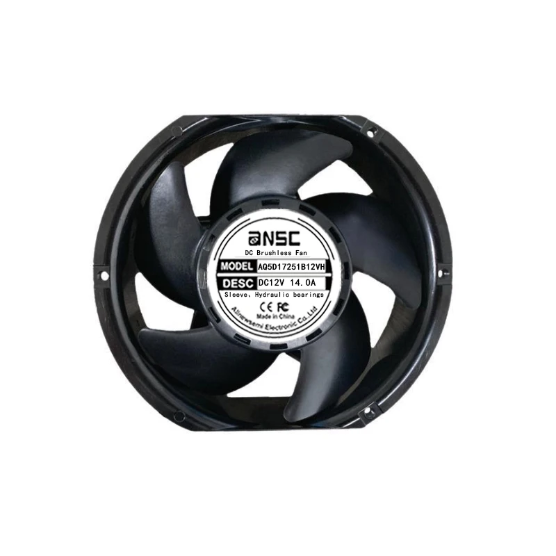 Hot selling AQ5D17251B12VH 172 * 172 * 51mm DC12/24/48V high speed inverter large air flow cooling fan 10000RPM