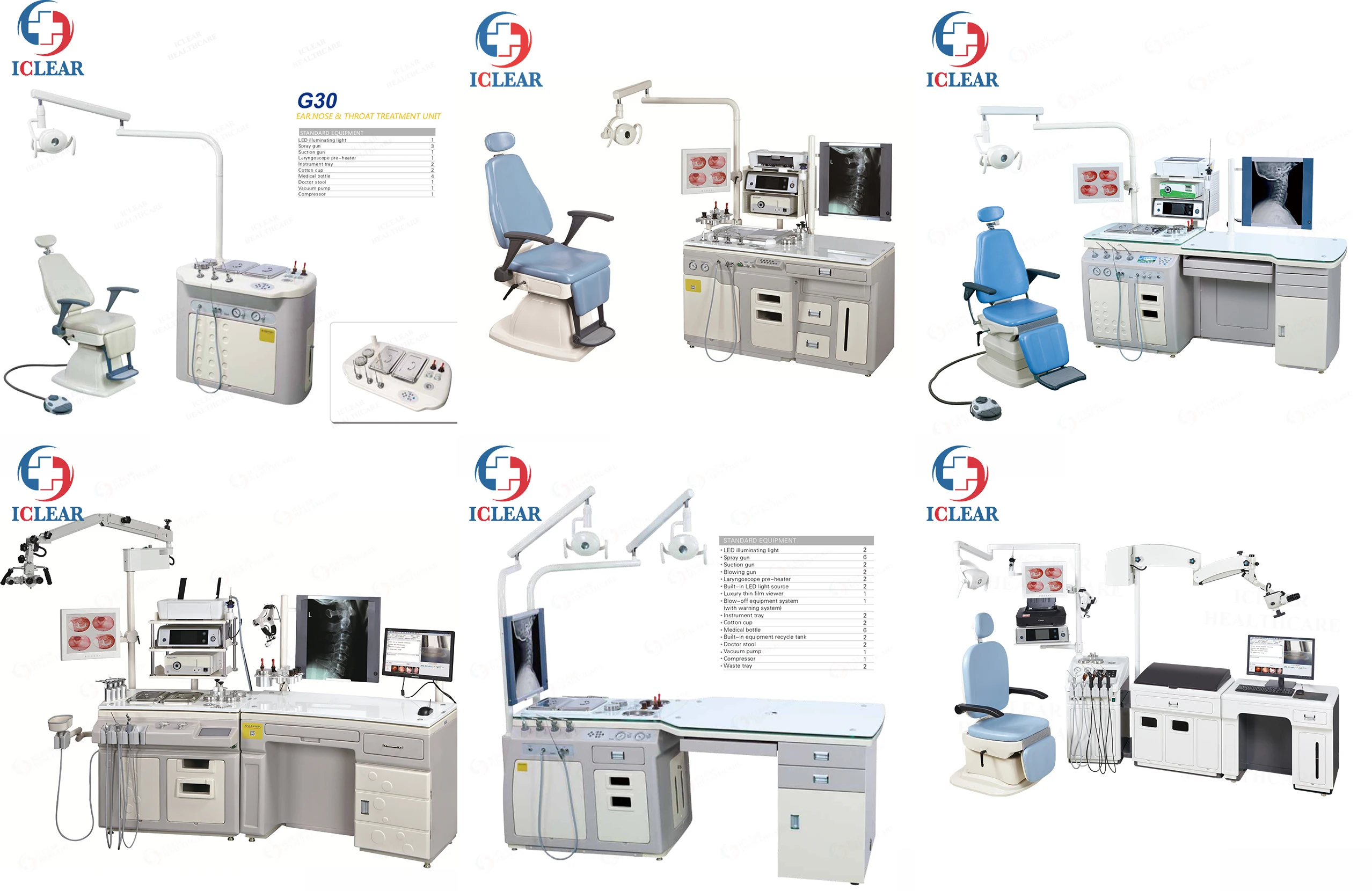 High Quality G80 Medical Double Positions ENT Treatment Unit