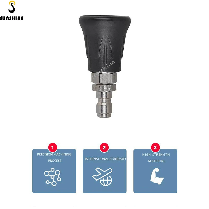 Ss High Pressure Water Gun Nozzle Household Commercial Washer 1/4 Quick Connector Stainless