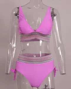 New MemorieSea Bikinis Strap Printed High Waist Bikini 2-Style Women's Swimsuit