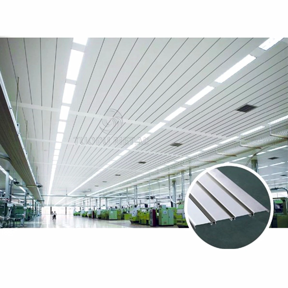 Factory Custom Building Materials Office Usage Metal Ceilings Aluminum Linear Ceiling Design