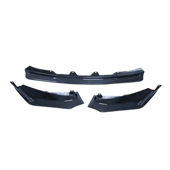 M3 G80 Front Bumper Lip Spoiler  Dry Carbon Fiber 3-PC style V style For BMW G80 M3 G82 G83 M4 2022