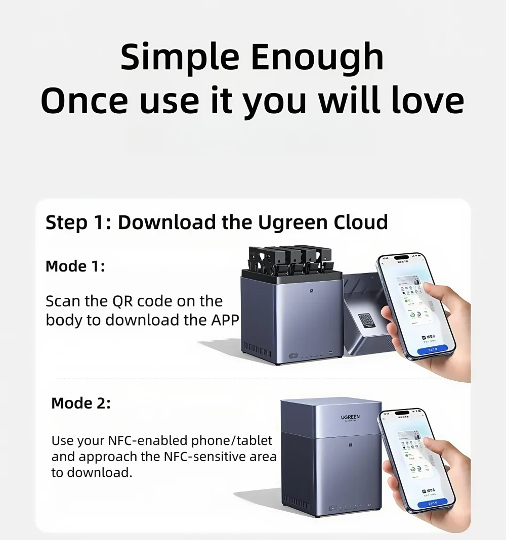Hdmi Storage UGREEN DH4300 Plus 4 Bay NAS: 120TB Storage, 8GB RAM, 2.5GbE, 4K HDMI ...
