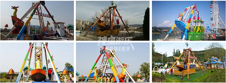 Attraction amusement park games machine swing 24 seats big pirate ship