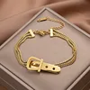 Bracciale con fibbia della cintura [dorato]