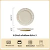 8,5 pulgadas placa superficial 1 pieza (nube de crema)