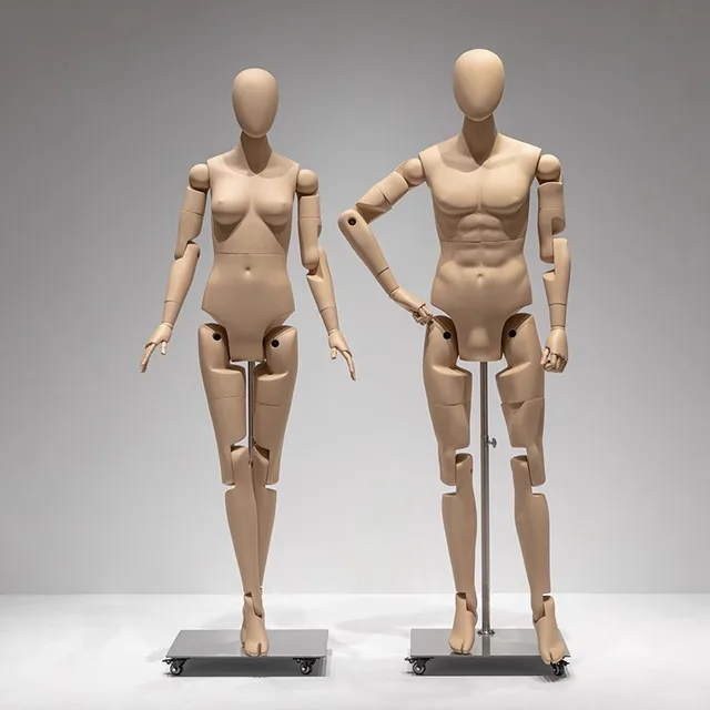 new design multi-functional display movable joints articulated arms legs running sports female male flexible mannequin