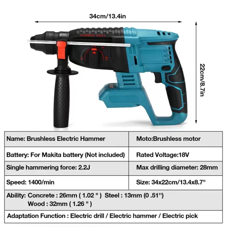 High Quality Factory Wholesale New Power Sealed Maktas Combo 3 in 1 Tool Kit Cordless Drill Electric Tool Set