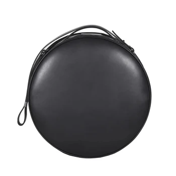 Source High Quality Leather Handheld Case Vintage Round Luxury Travel Hat  Box on m.