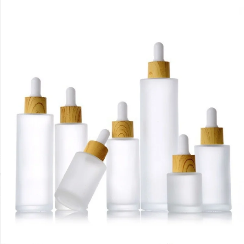 Wholesale Oil Dropper Bottle 20ml 30ml 40ml 50ml Dropper Bottle Frosting Glass Dropper Bottle