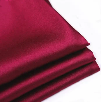 high quality composite 97 polyester 3 spandex satin chiffon fabric for dress women summer